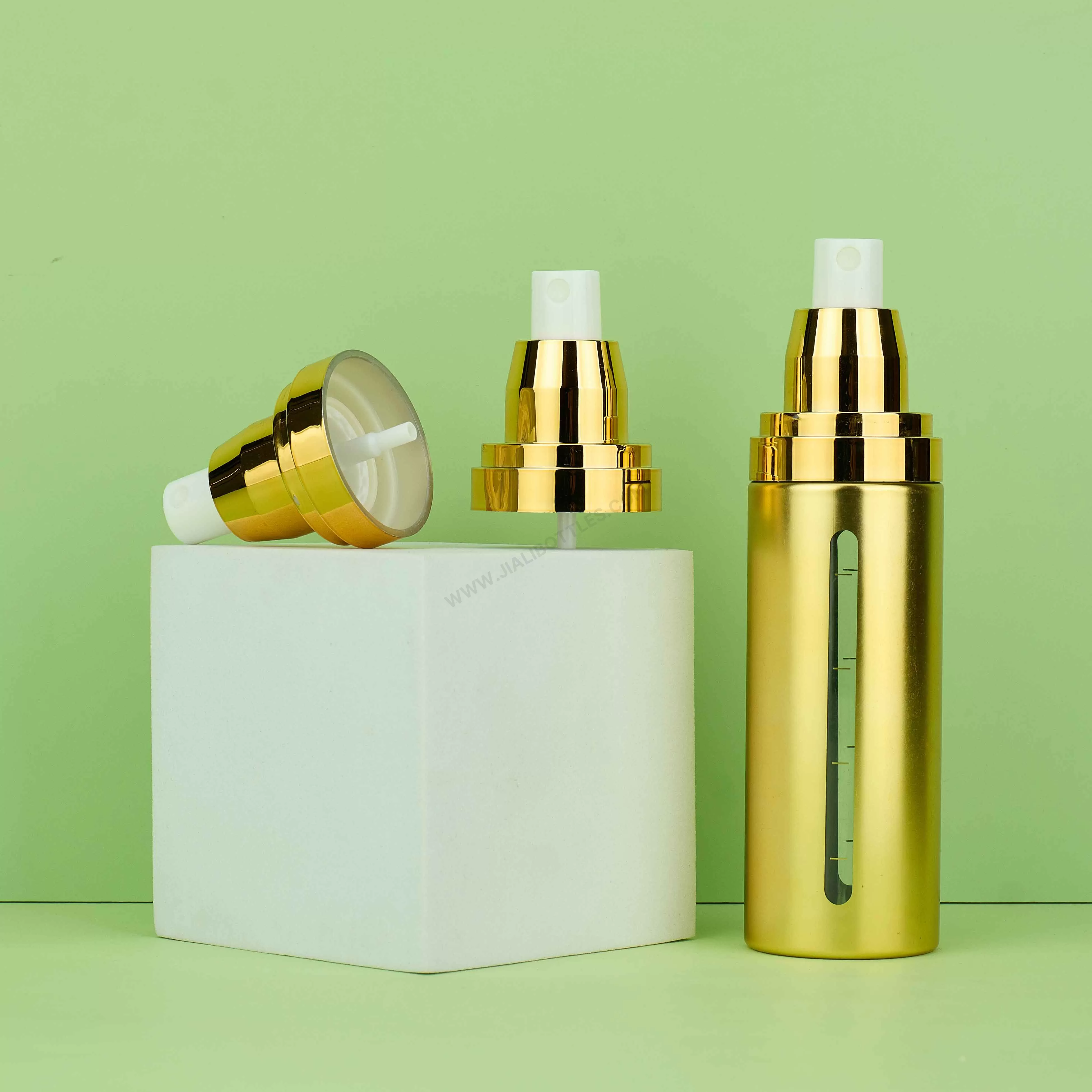 80-150ml gold electroplated spray bottle