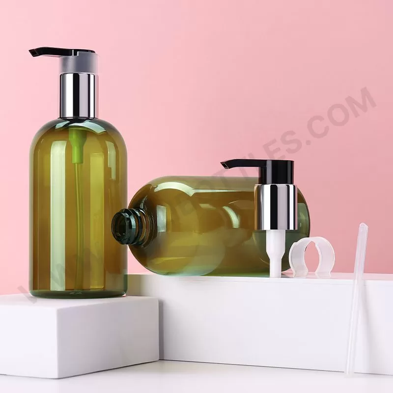 300ml green lotion bottle