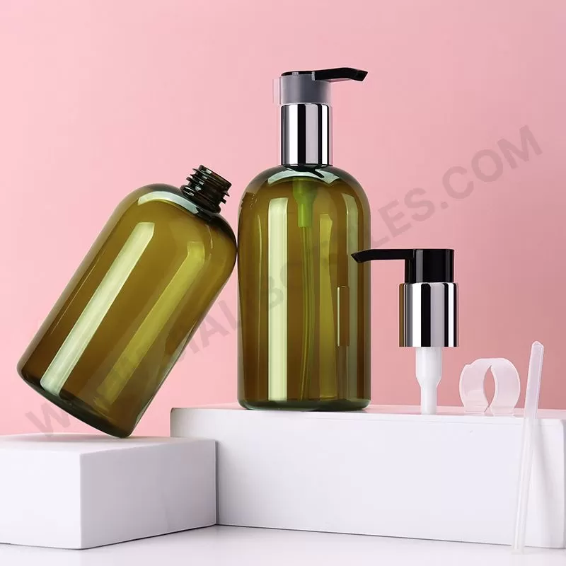 300ml green lotion bottle