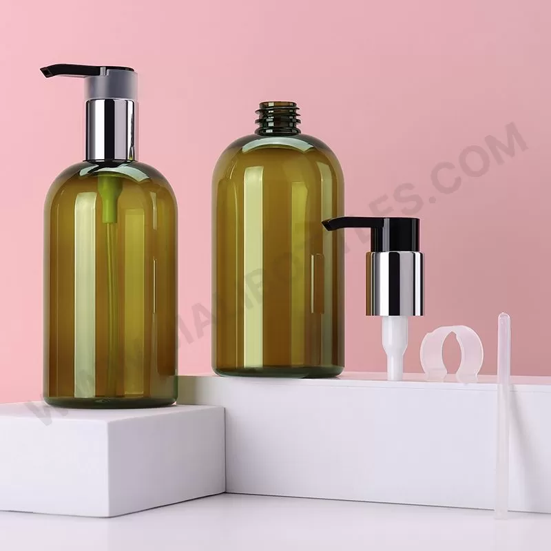 300ml green lotion bottle
