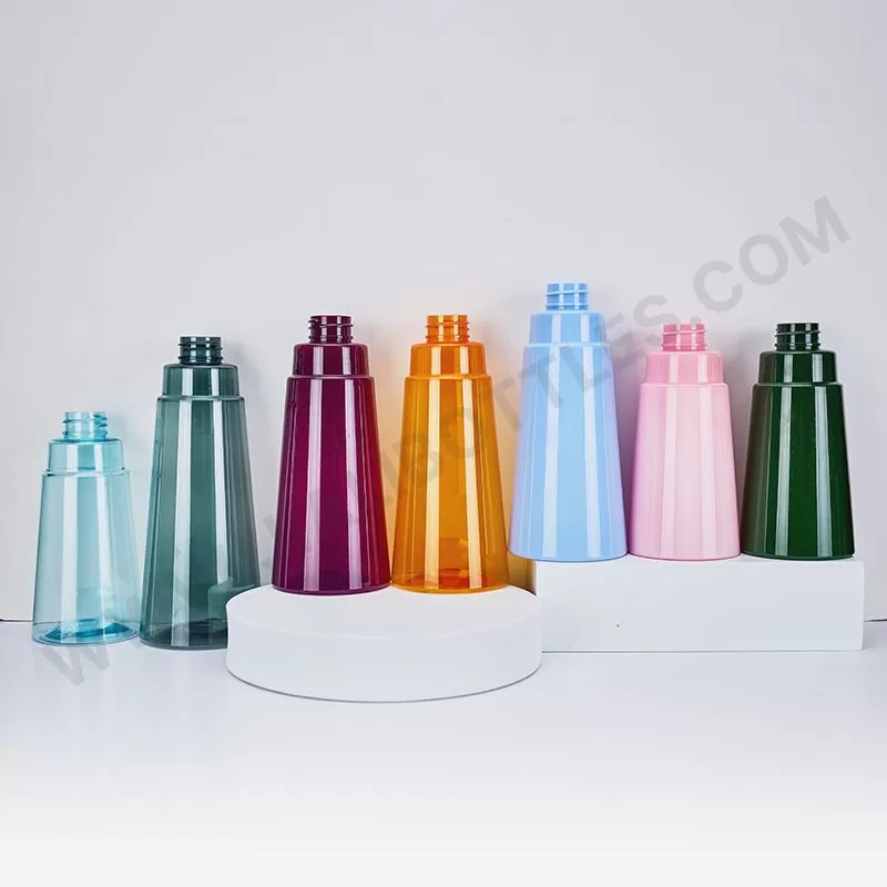 Conical lotion bottles