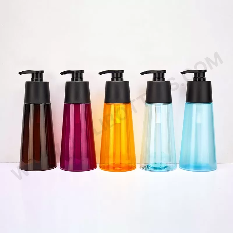 Conical lotion bottles