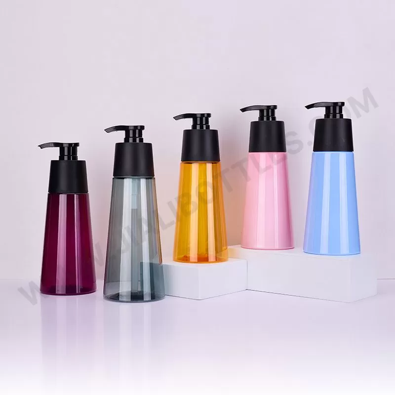 Conical lotion bottles