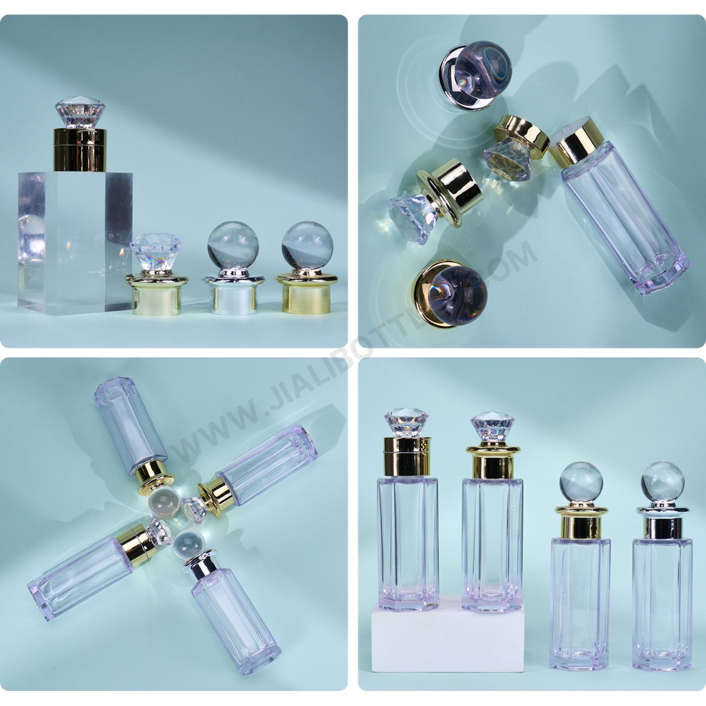 50ml thick plastic hexagonal bottle