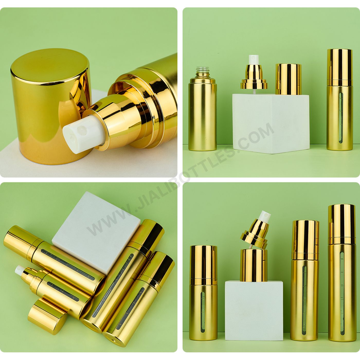 80-150ml gold electroplated spray bottle