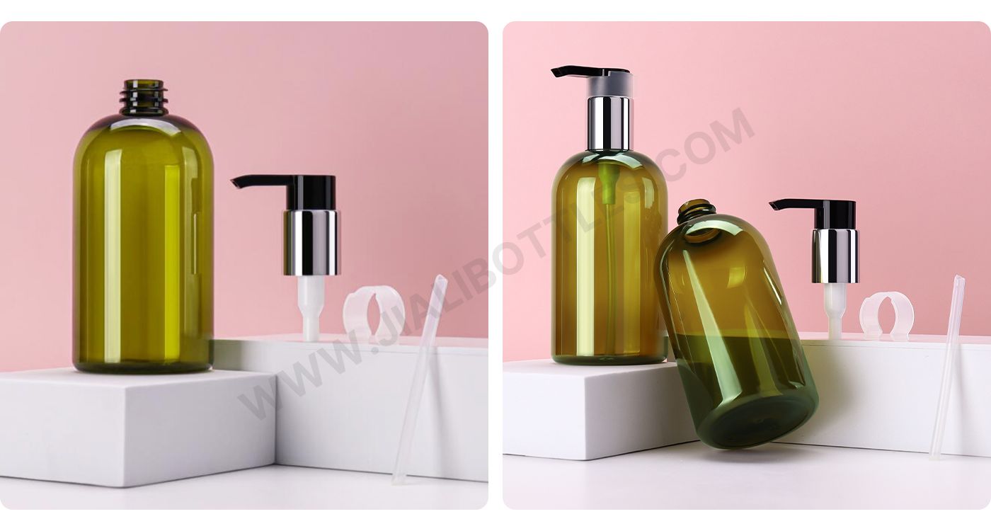 300ml green lotion bottle