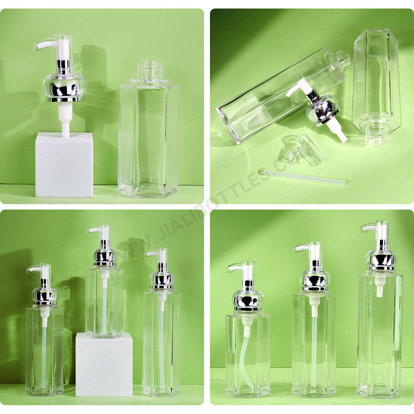 150-230ml high transparency hexagonal bottle