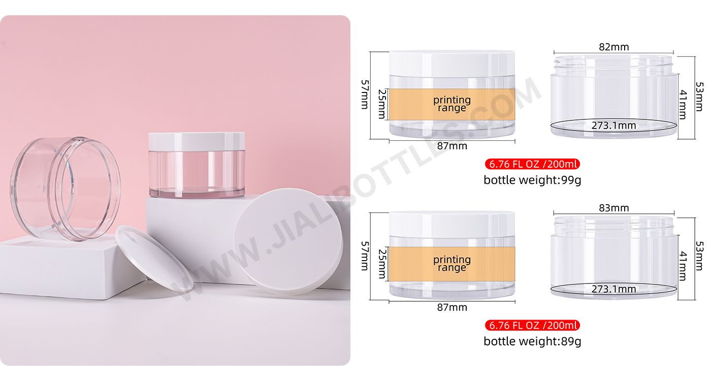 200ml thick wall cream jar